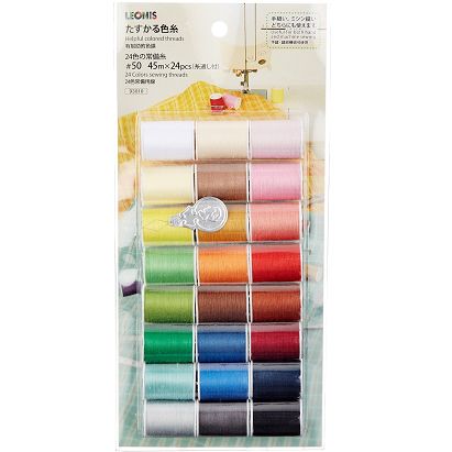 [販売] ミシン用 糸セット レオニス 24色の常備糸