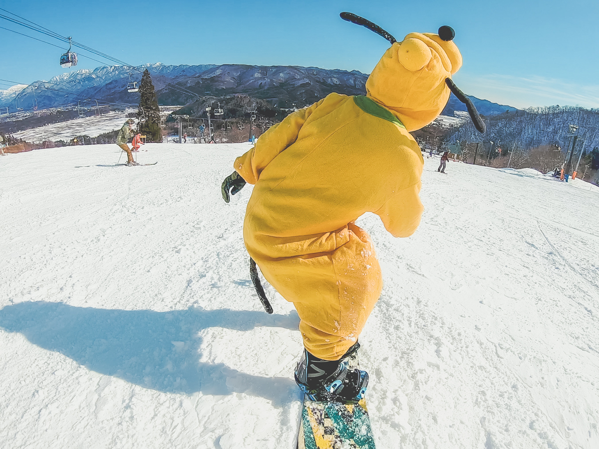 GoPro HERO8 Black 初心者セットで撮影♪白馬のゲレンデにプルート参上！