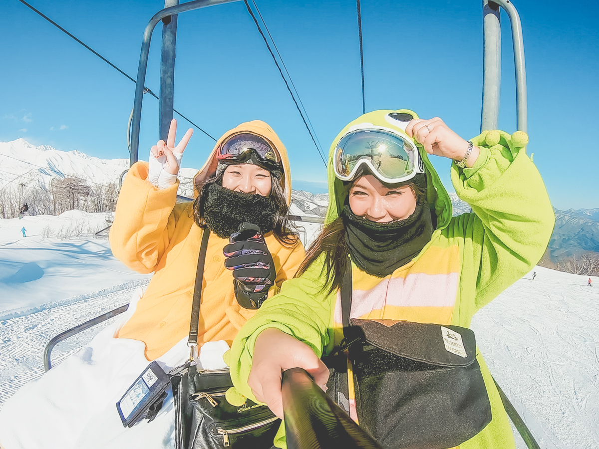 GoPro HERO8 Black で撮影♪コスプレしてスノボー♡