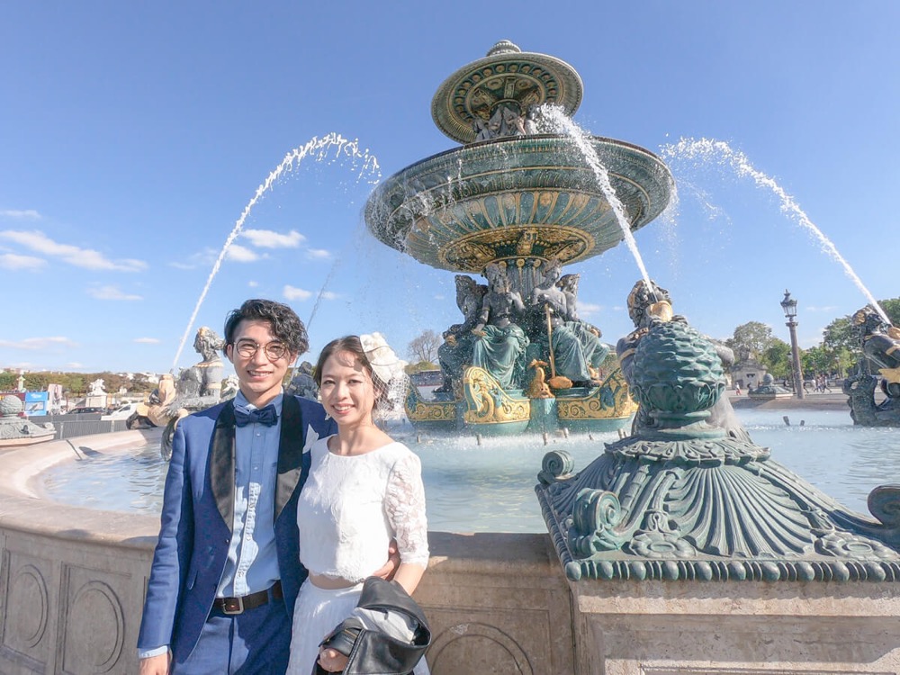 GoPro HERO6 初心者セットで撮影☆パリのコンコルド広場の噴水で撮影♪