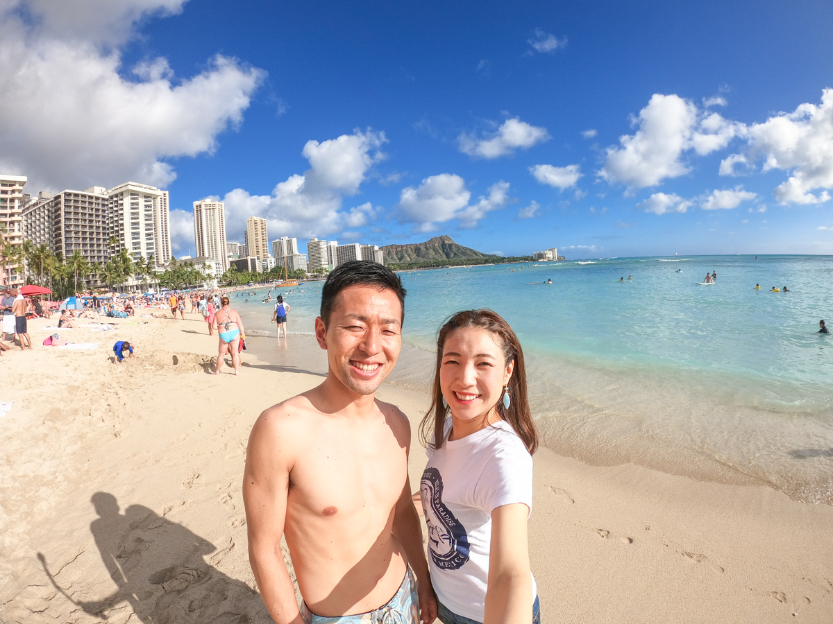 GoPro HERO8 Black 初心者セットで自撮り撮影♪ハワイのビーチで♪