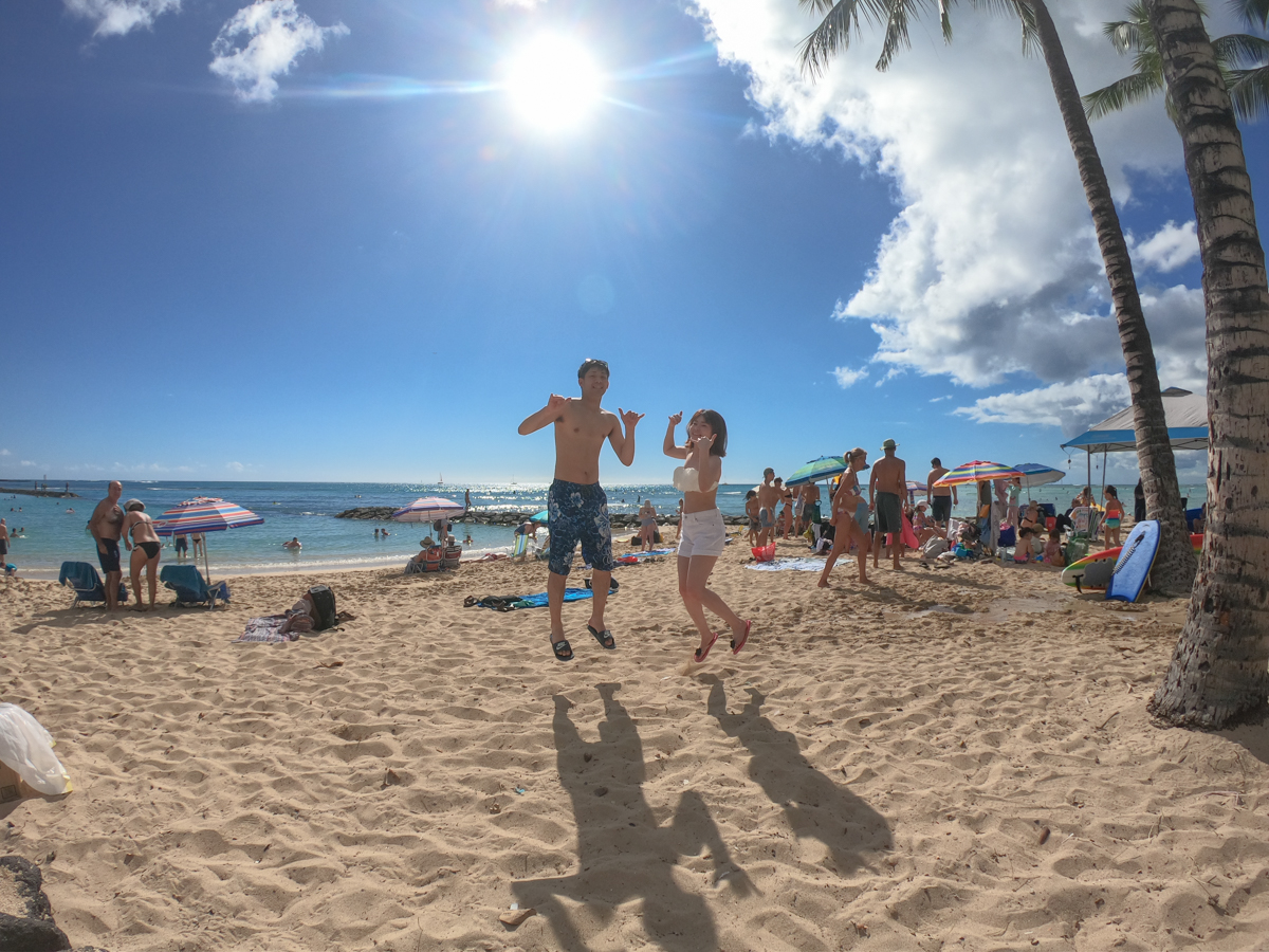 GoPro Hero7 初心者セット・ハワイ旅行♪海べでジャンプ！