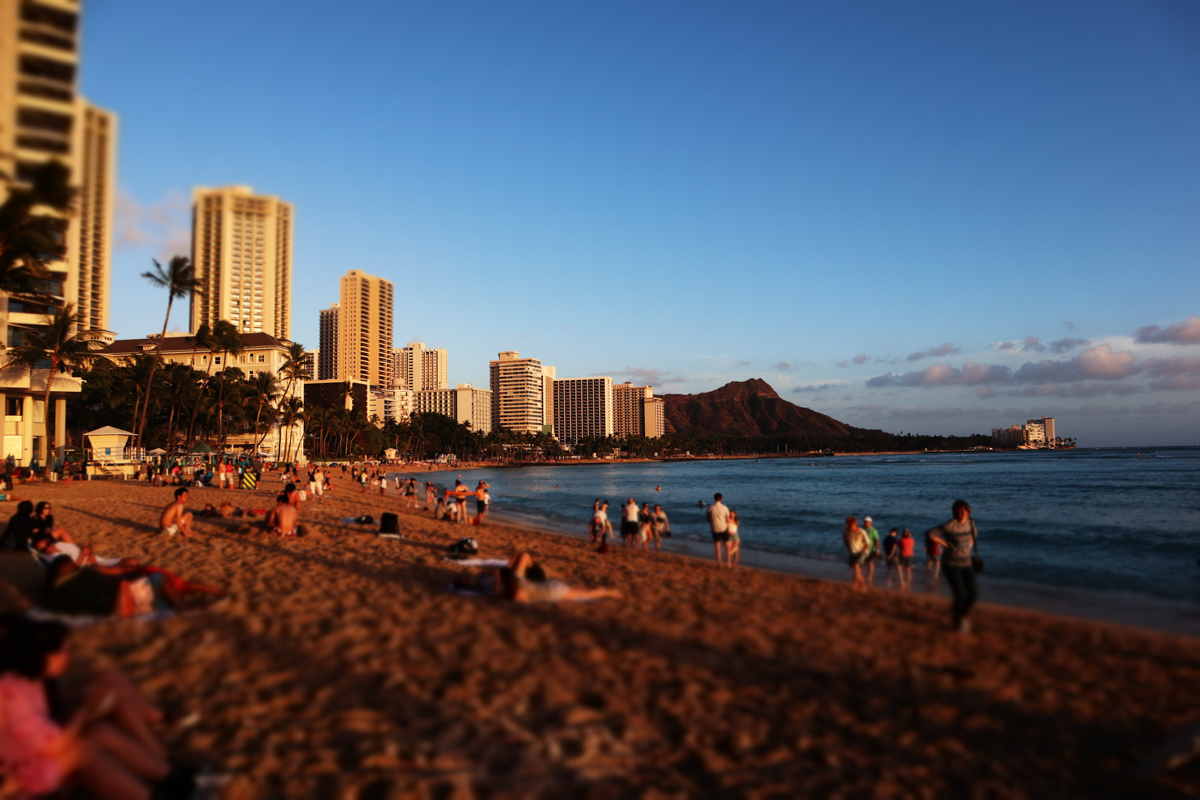 Canon EOS Kiss M レンズキットでハワイのビーチを撮影