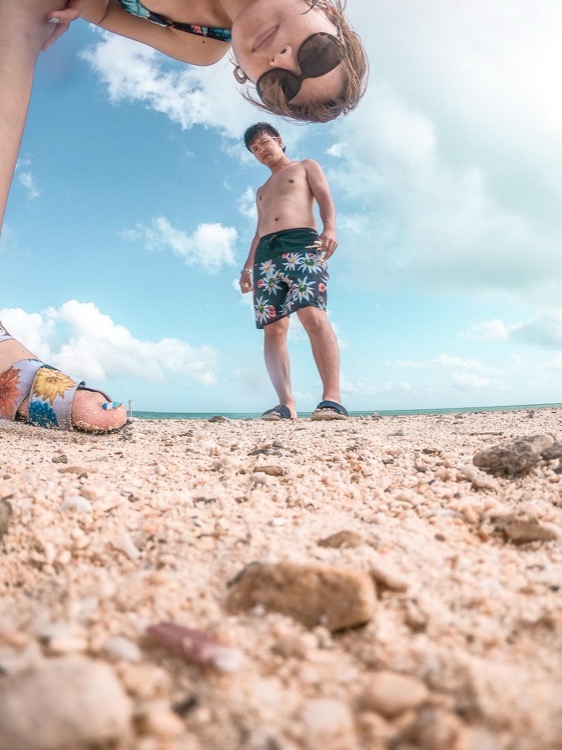 GoPro Hero7 カップルの小浜島での写真です。