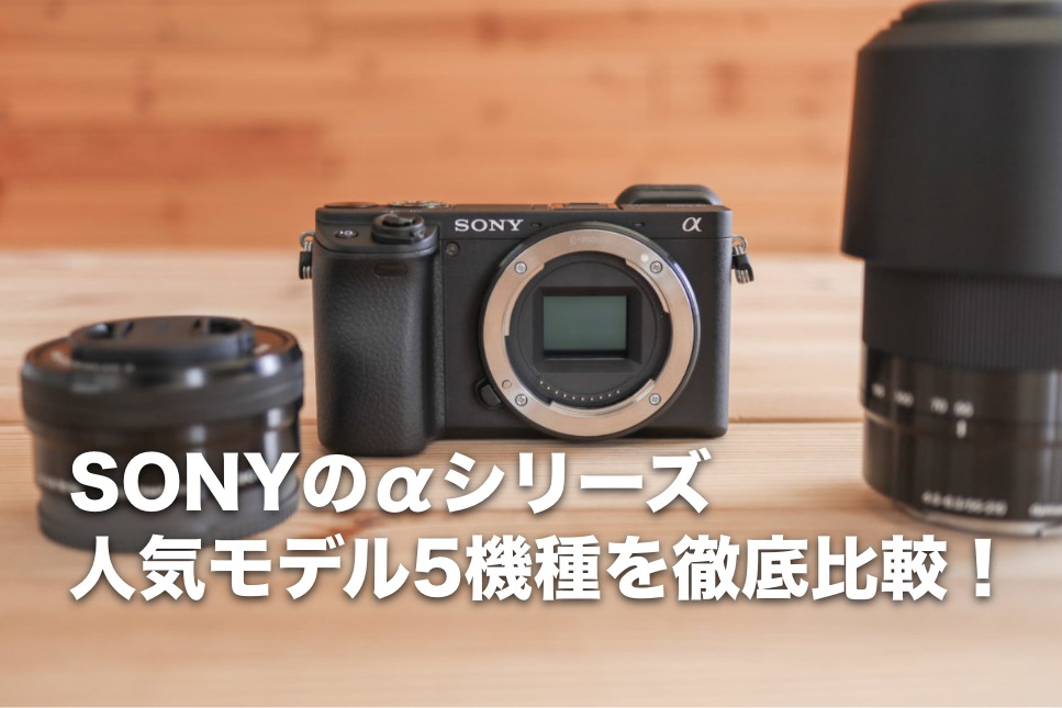 【2022年】売れ筋ミラーレスカメラ SONYのαシリーズ 人気モデル20機種を徹底比較！