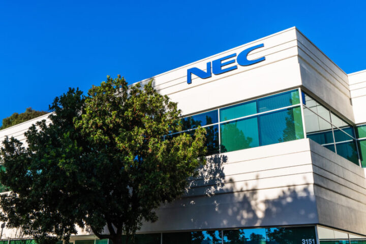 Aug 17, 2019 Santa Clara / CA / USA - NEC headquarters in Silicon Valley; NEC Corporation is a Japanese multinational information technology and electronics company providing IT and network solutions