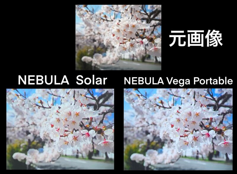 NEBULA Solar 比較　プロジェクター　Vega