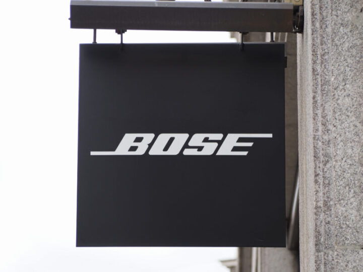 LONDON - SEP 2019: Bose sign