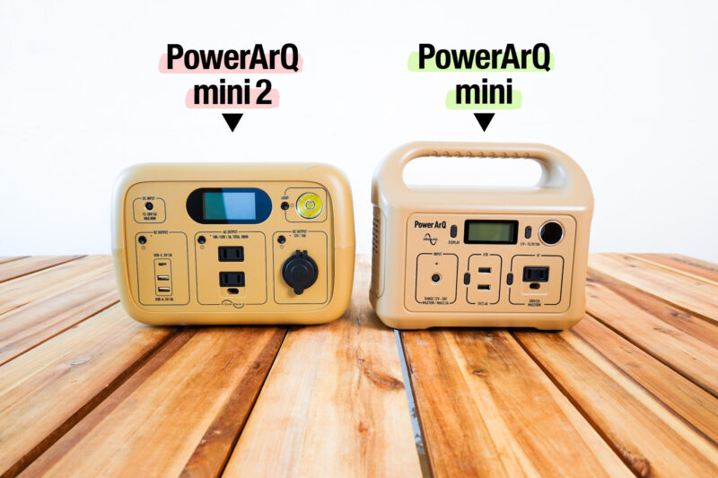 Power ArQ mini  mini2 比較