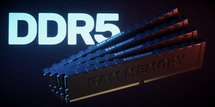 Four DDR5 RAM modules.