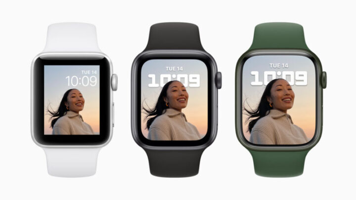 Apple Watch Series 7の画面サイズの比較