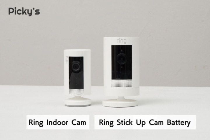 Ring Stick Up Cam BatteryとRing Indoor Camを比較