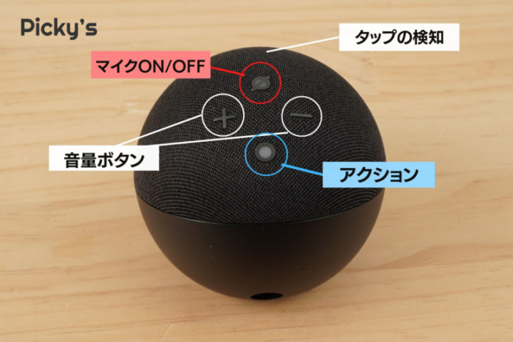 Echo Dot 第5世代 ボタン