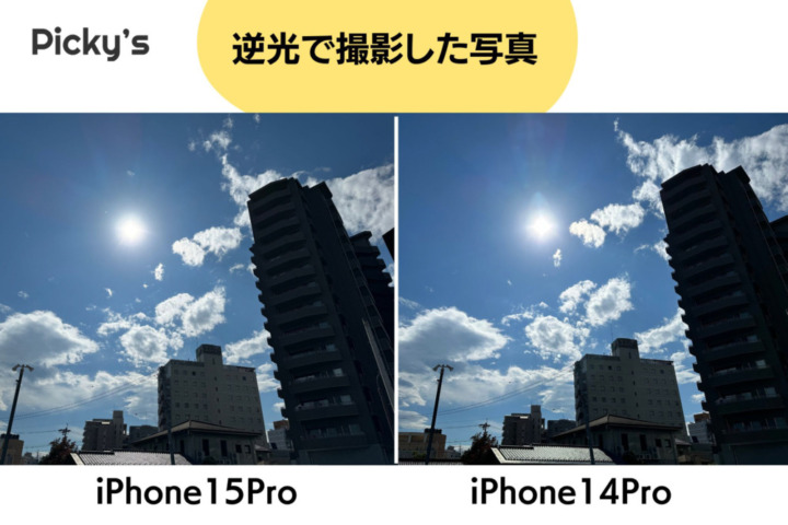 iPhone 15 Pro 逆光