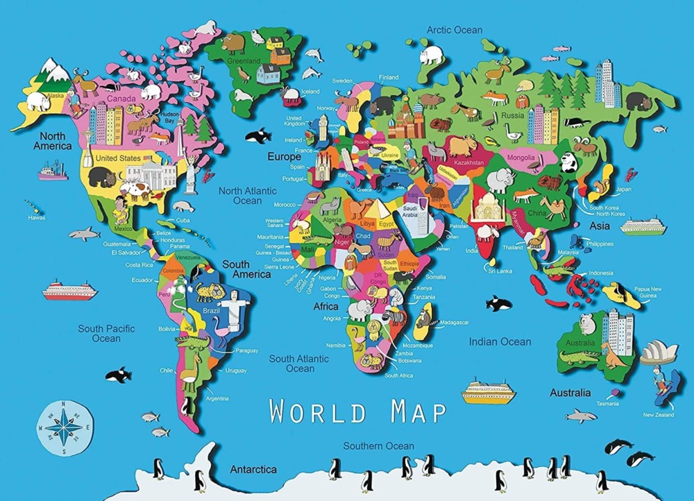 【幼児から大人用まで】おすすめ世界地図パズルランキング15選！人気のくもんやハナヤマも