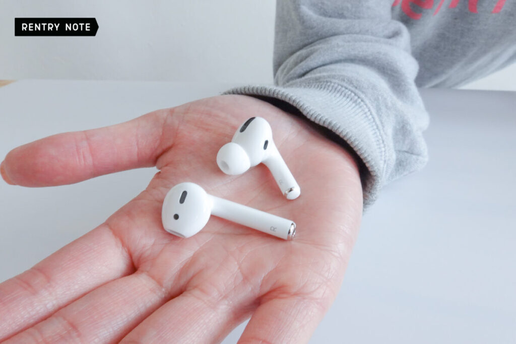 AirPods Pro と AirPods 比較