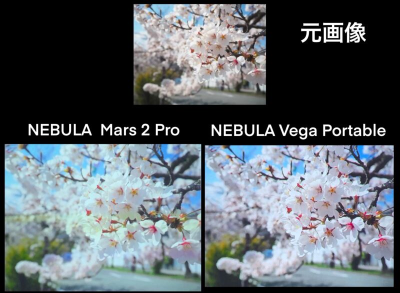NEBULA Mars2Pro 比較　Vega Portable