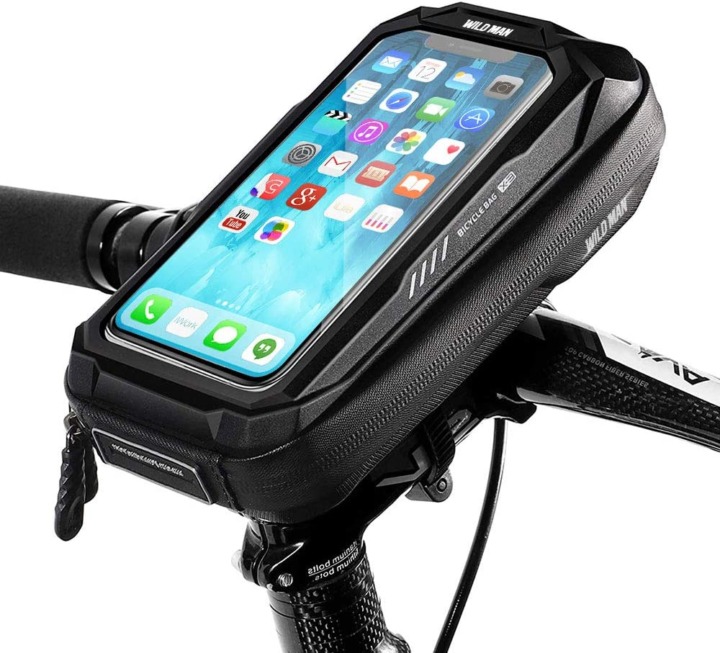 自転車用スマートホンホルダー iPhone7など挟める自転車スマホホルダー 有ると便利自転車スマホホルダー 取付簡単自転車スマホホルダー as20107