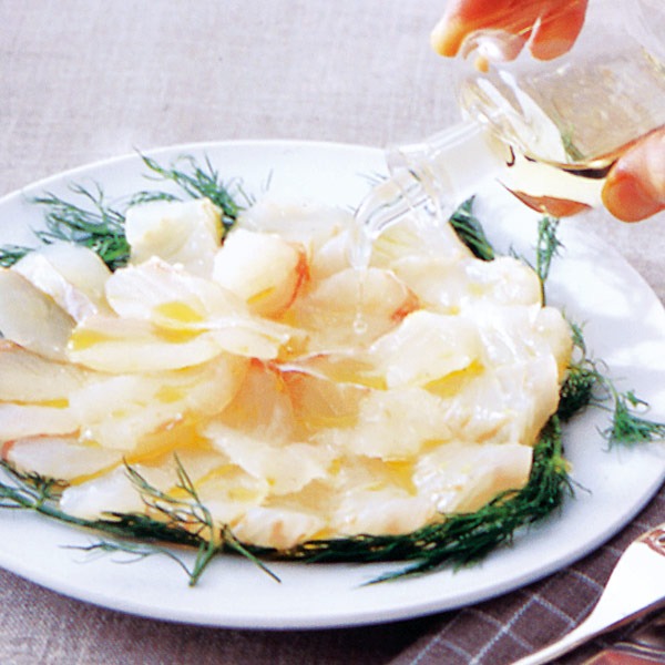 白バルサミコ酢：果実味のある爽やかな風味。カルパッチョ・魚料理におすすめ
