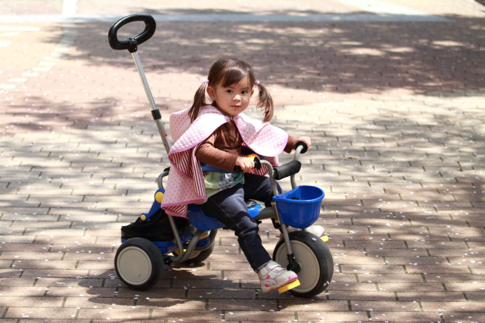 三輪車は1歳から3歳までが目安