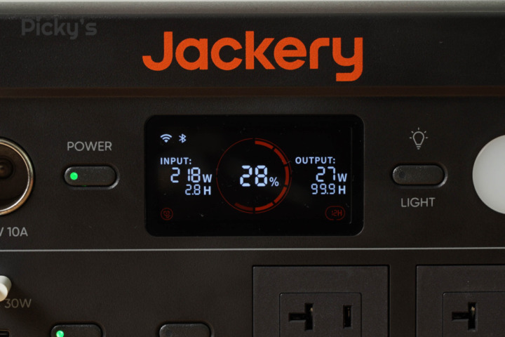 Jackery ポータブル電源 600 Plus 液晶パネル