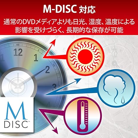 長期間データを保存したいなら、「M-DISK」対応モデルがおすすめ